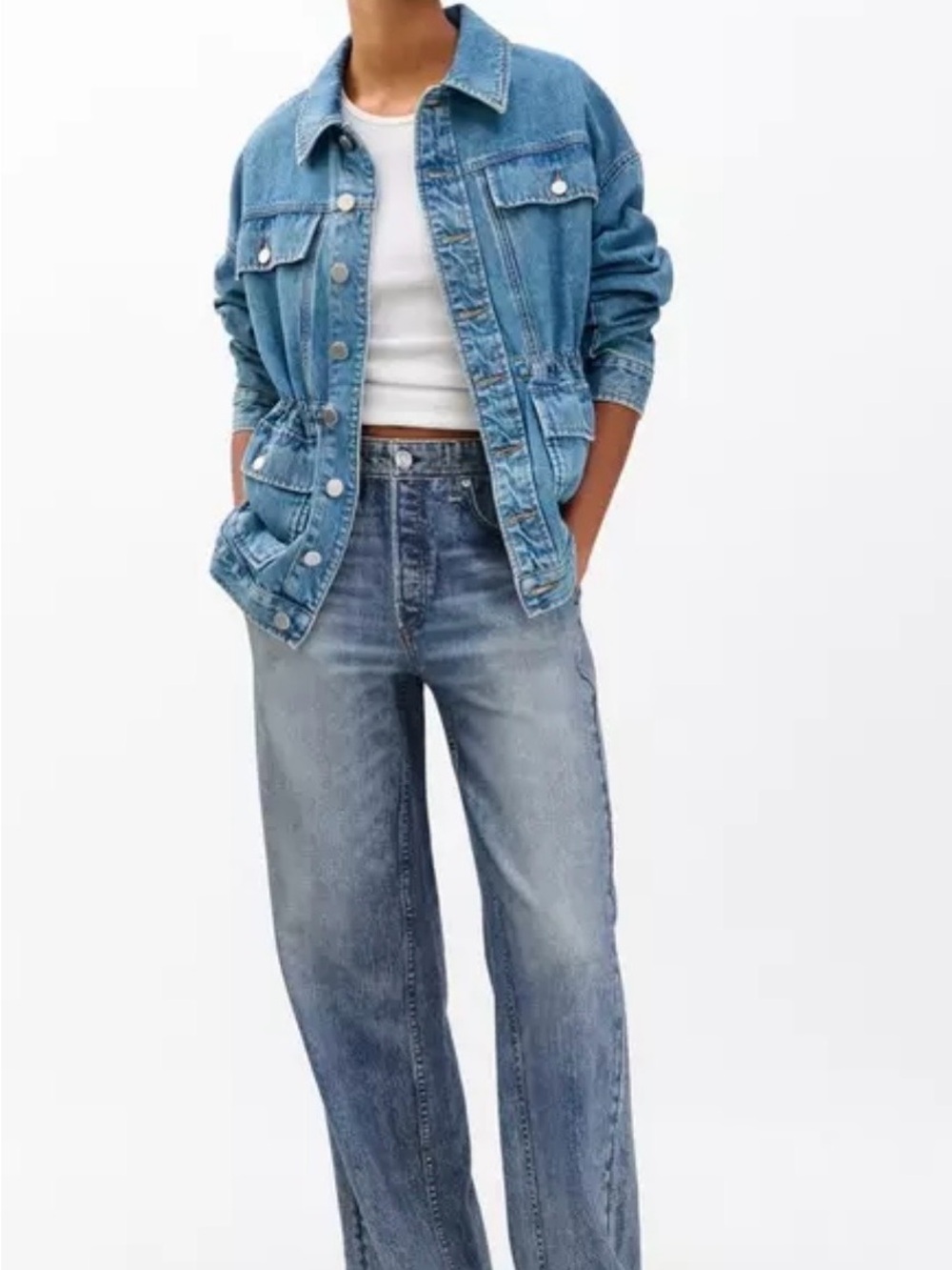 Rag & Bone Miramar Wide-Leg Sweatpant Jeans Size Large NWOT Retail $198 - Picture 2 of 10